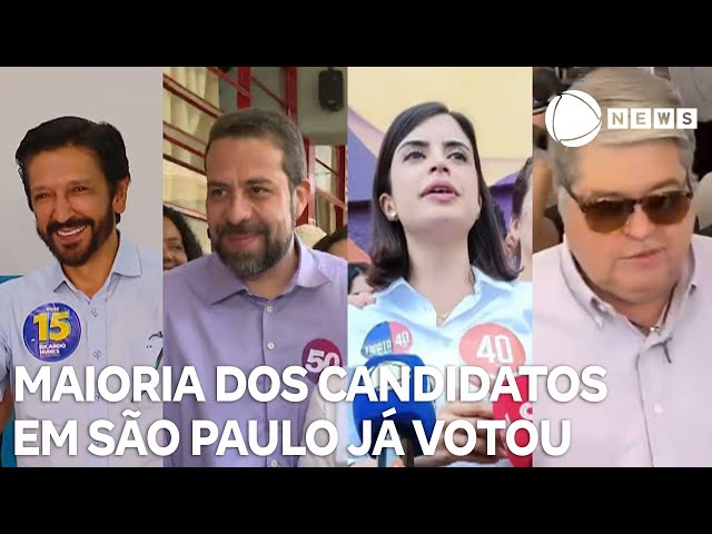 ⁣Maioria dos candidatos em São Paulo já votou