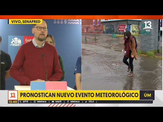 ⁣Aviso Senapred por evento meteorológico en Atacama y RM