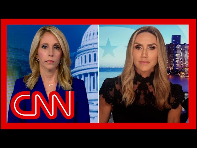 ⁣'Let me just stop you': Bash presses Lara Trump on Donald Trump's false claims about 