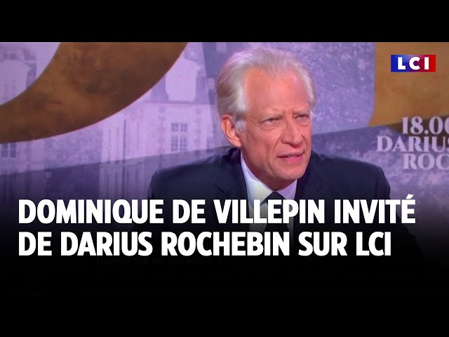 ⁣Dominique de Villepin invité de Darius Rochebin