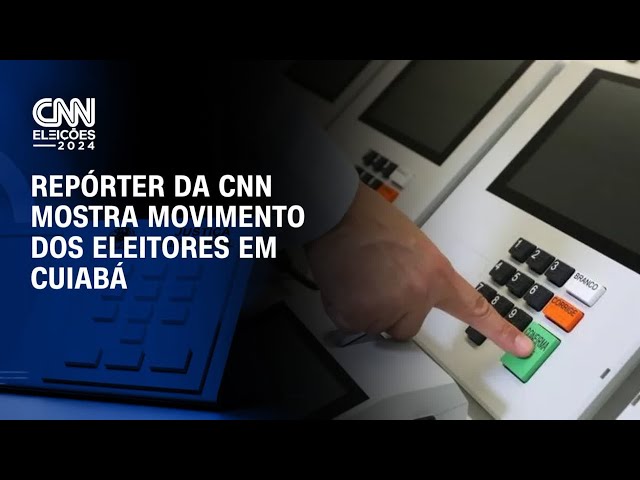 ⁣Repórter da CNN mostra movimento dos eleitores em Cuiabá| CNN ELEIÇÕES