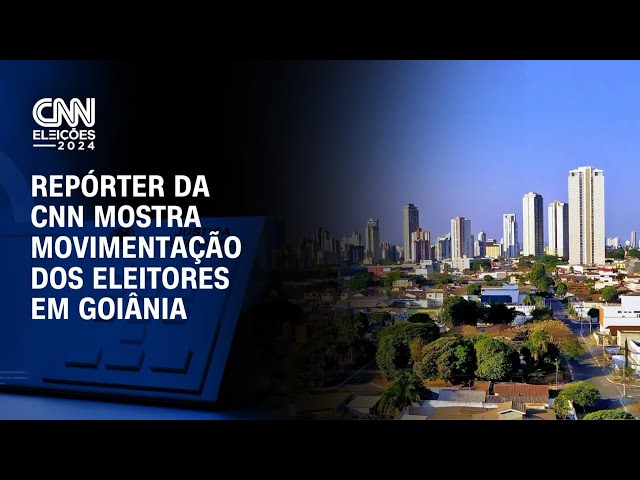 ⁣Repórter da CNN mostra movimentação dos eleitores em Goiânia | CNN ELEIÇÕES