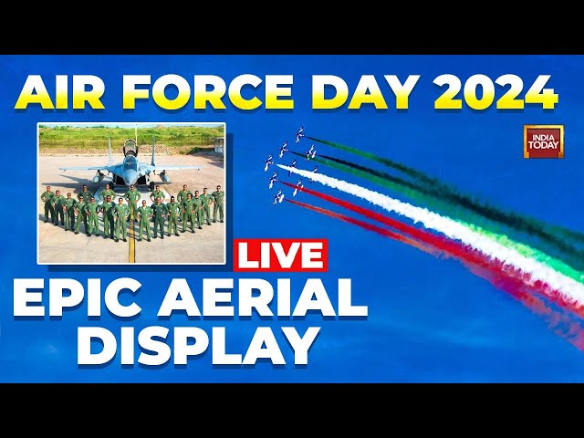 ⁣Chennai IAF Air Show Live | IAF's Spectacular Air Show At Marina Beach For 92nd Anniversary | L