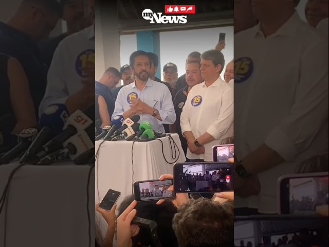 ⁣RICARDO NUNES CONVERSA COM JORNALISTAS APÓS VOTAR EM SÃO PAULO #mynews #política #eleições2024