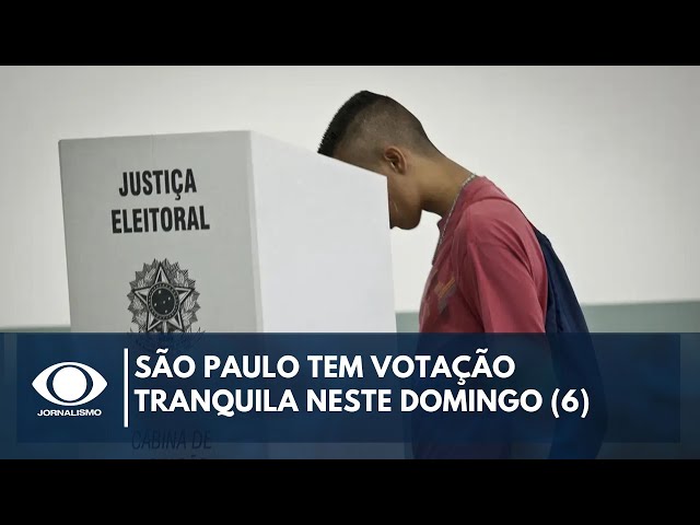 ⁣São Paulo tem votação tranquila neste domingo (6)