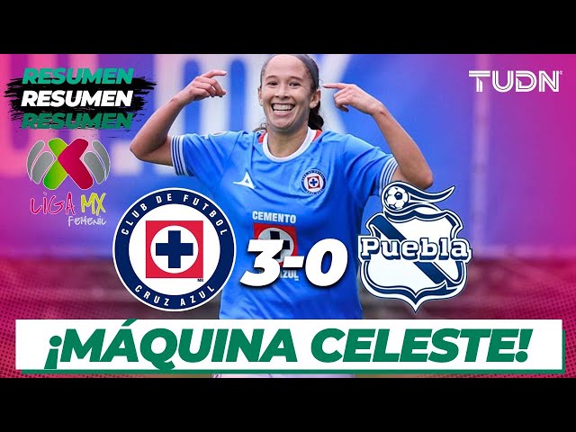 ⁣Resumen y goles | Cruz Azul 3-0 Puebla | Liga Mx Femenil AP2024-J14 | TUDN