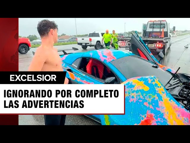 YouTuber adicto a la velocidad destroza un superdeportivo McLaren en plena transmisión en vivo