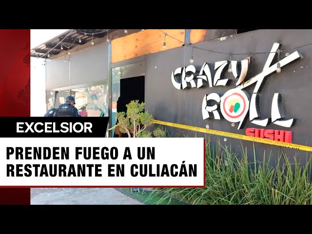 Rafaguean y le prenden fuego a restaurante de sushi en Culiacán