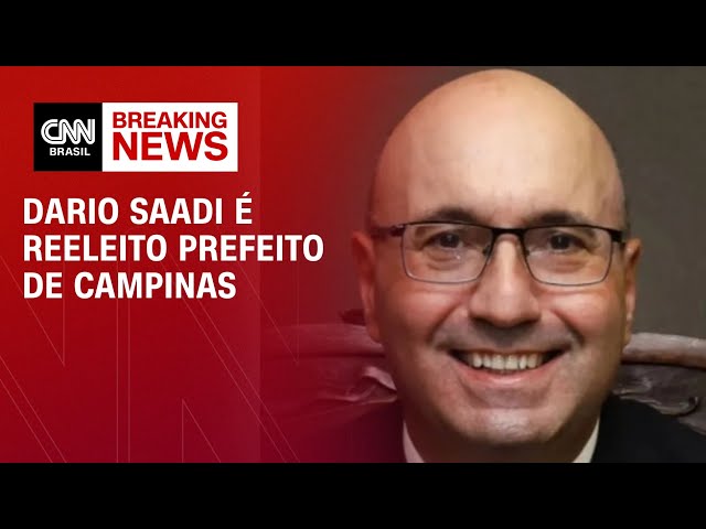 ⁣Dario Saadi é reeleito prefeito de Campinas (SP) | CNN ELEIÇÕES