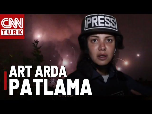 ⁣Bombalar Çok Yakına Düştü! CNN TÜRK Canlı Yayınında Peş Peşe Patlama!