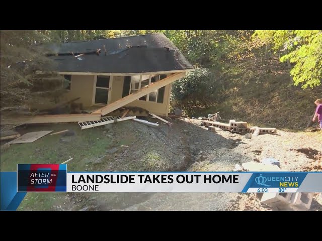 ⁣Boone couple loses their home to a mudslide caused by Helene