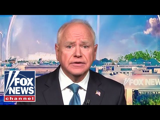 ⁣Tim Walz dodges big question on whether Israel has right to strike Iran