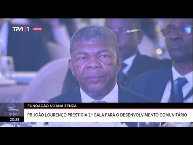 ⁣Fundação Ngana Zenza - PR João Lourenço prestigia 2ª. gala para o desenvolvimento comunitário