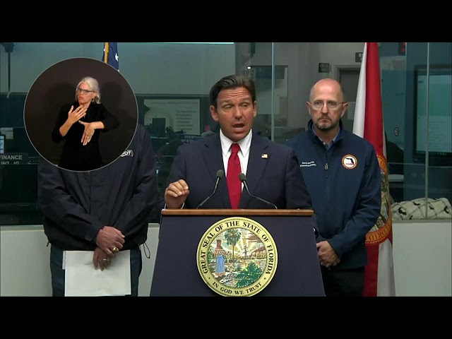 ⁣WATCH LIVE: Gov. DeSantis providing update on Hurricane Milton