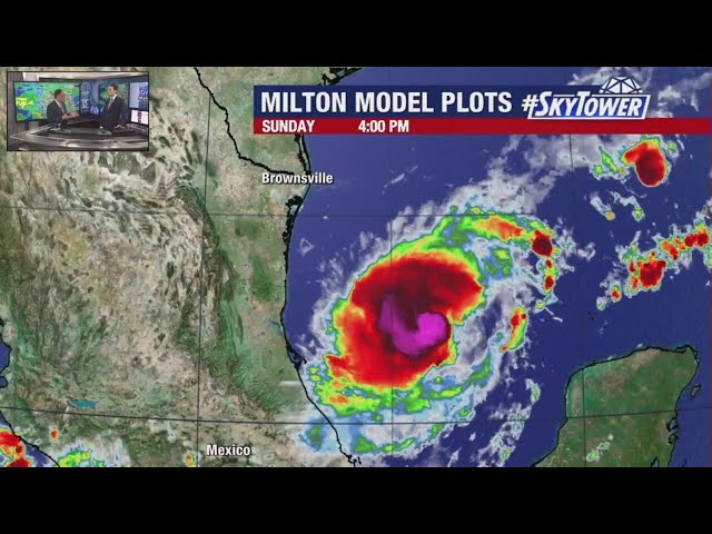 ⁣Hurricane Milton gaining strength