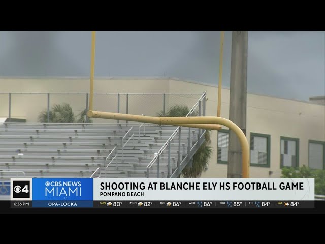 ⁣Person taken to hospital after shooting at Blanche Ely High football game