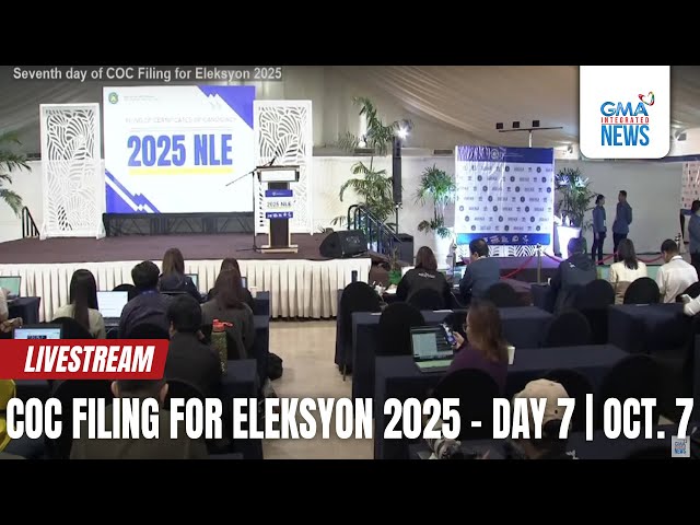 ⁣LIVE: COC filing for Eleksyon 2025 - Day 7 (Oct. 7, 2024)