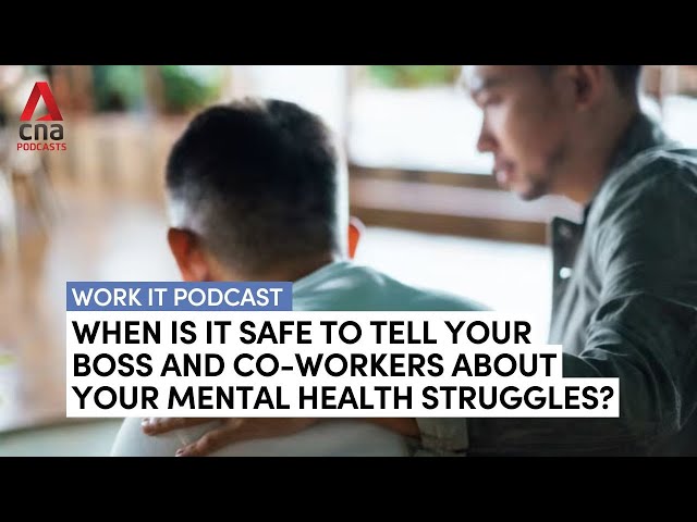 ⁣Is it safe to tell your boss and co-workers about your mental health struggles? | Work It podcast