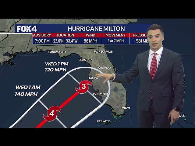 ⁣Hurricane Milton: Evacuation orders expected Monday