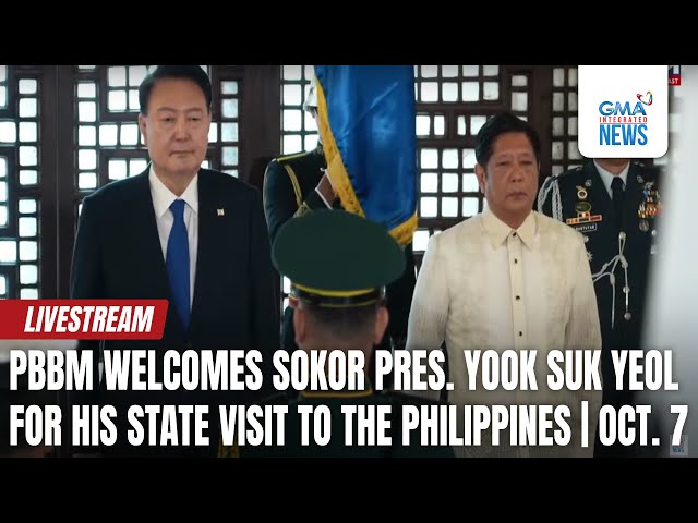 ⁣LIVE: Pres. Bongbong Marcos welcomes South Korean Pres. Yoon Suk Yeol for his state... - Replay