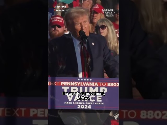 ⁣Trump rallies in Butler, PA, for the first time since he survived an assassination attempt