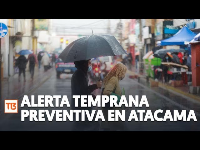 ⁣Alerta en Atacama por posible remoción de masas