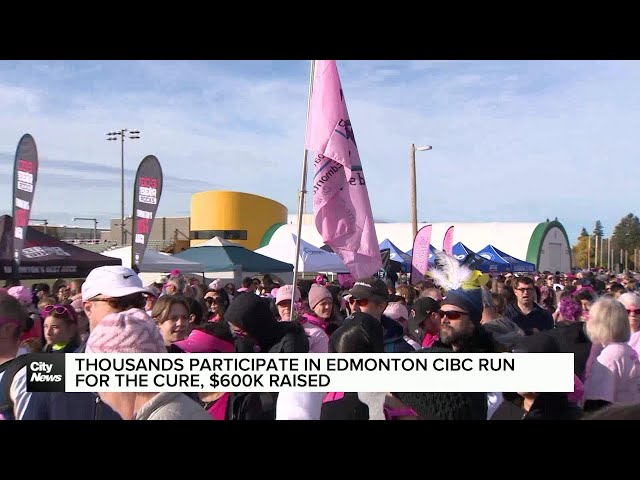 ⁣Thousands participate in Edmonton CIBC run for the cure, $600K raised