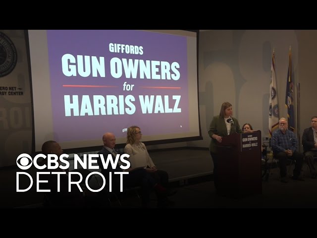 ⁣Democrats rallying gun owners in Michigan ahead of election day