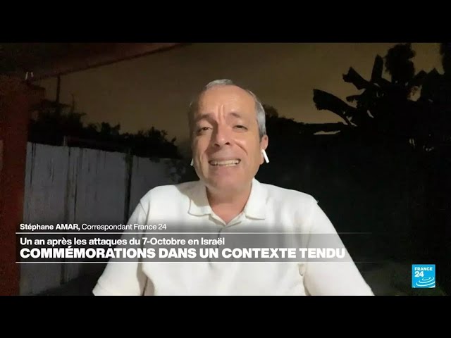 ⁣Un an après les attaques du 7-Octobre, des commémorations dans un contexte tendu • FRANCE 24