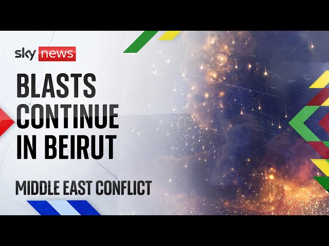 ⁣Watch live: Beirut skyline as blasts continue