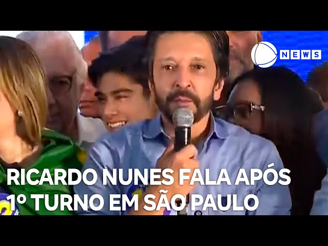 ⁣Ricardo Nunes fala após primeiro turno em São Paulo