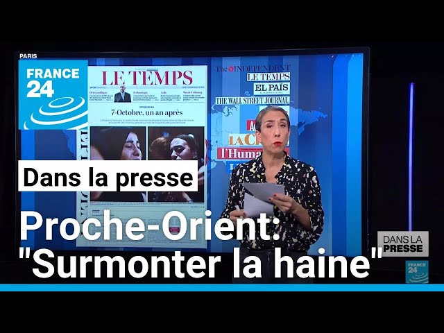 ⁣Premier anniversaire des attaques du Hamas et de la guerre à Gaza: "Surmonter la haine"