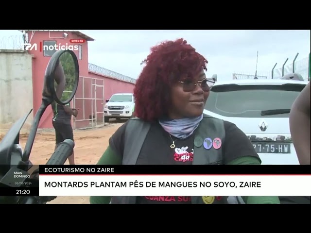 ⁣Ecoturismo no Zaire - Montards plantam pês de Mangues no Soyo, Zaire