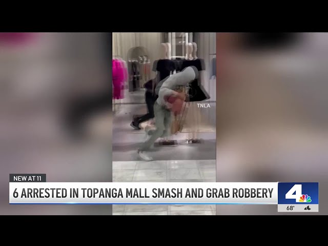 ⁣6 arrested in Topanga Westfield mall robbery