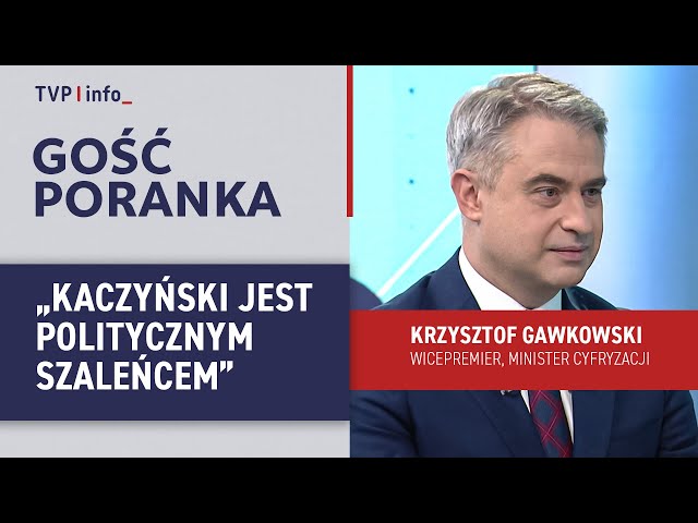 ⁣Krzysztof Gawkowski: Kaczyński jest politycznym szaleńcem | GOŚĆ PORANKA