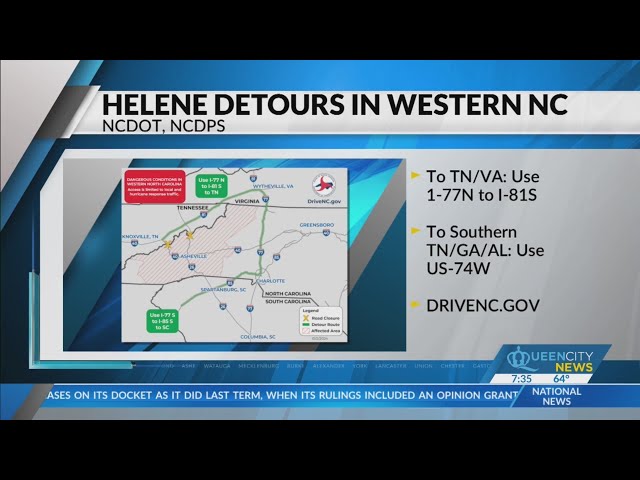 ⁣How to get to Western NC, Tennesseee safely