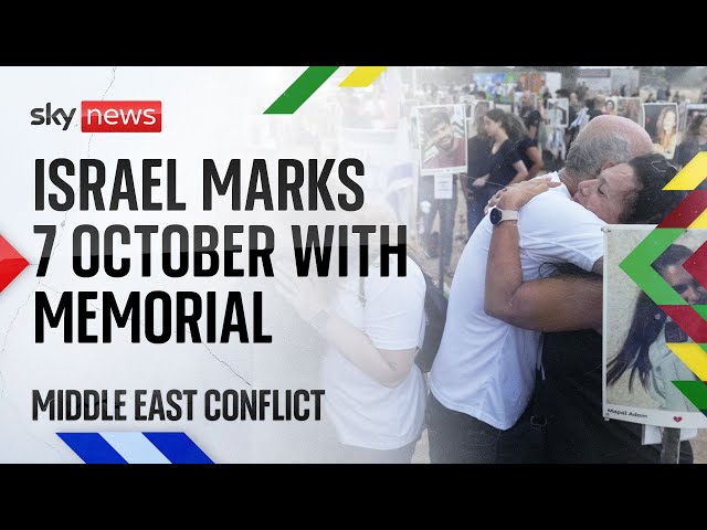 ⁣Israel marks 7 October with memorial at Nova music festival site | Israel-Hamas war