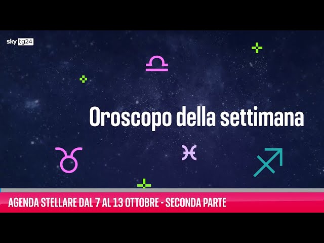 ⁣Agenda stellare dal 7 al 13 ottobre - Seconda parte