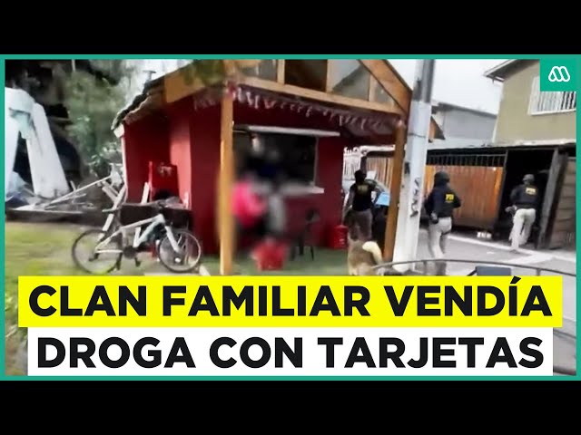 ⁣Clan familiar vendía droga con tarjetas: Intenso operativo de la PDI