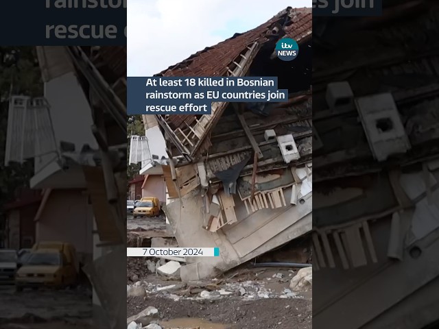 ⁣Deadly rainstorm hits Bosnia #itvnews #Bosnia #shorts