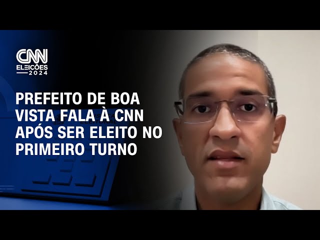 ⁣Prefeito de Boa Vista fala à CNN após ser eleito no primeiro turno | LIVE CNN