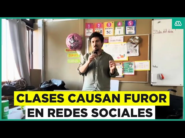 ⁣Clases de profesor chileno causan furor en redes sociales