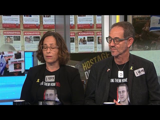 ⁣‘It’s time to get them out’: Parents of American hostage in Gaza call for de-escalation