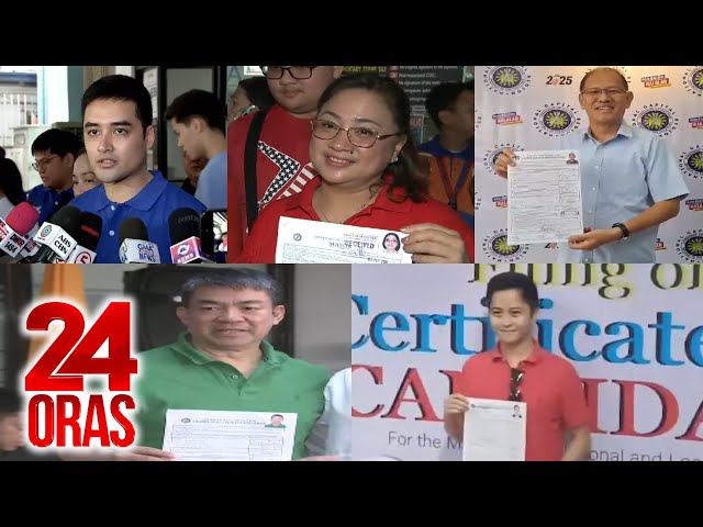 ⁣Mga naghain ng kandidatura sa lokal na posisyon sa ika-pitong araw ng COC filing | 24 Oras