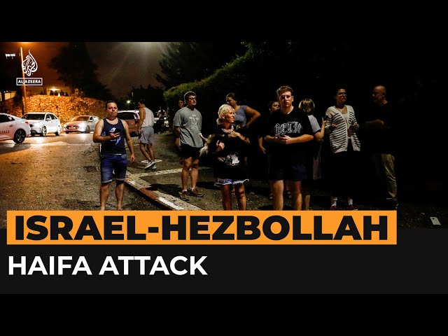 ⁣Hezbollah rocket attack on Haifa | Al Jazeera Newsfeed