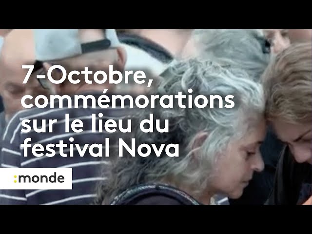 ⁣7-Octobre, commémorations sur le lieu du festival Nova