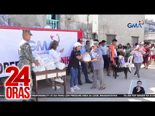 ⁣Relief goods at tubig, isinakay sa PAF C130 plane at sa bangka para maihatid ng GMAKF... | 24 Oras