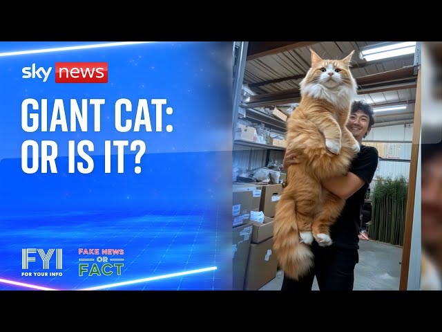 ⁣Fake news or fact: Is this giant cat real?