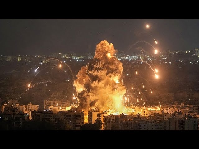 ⁣Israel bombardea Beirut y el campo de refugiados de Jabalia (Gaza) durante la noche