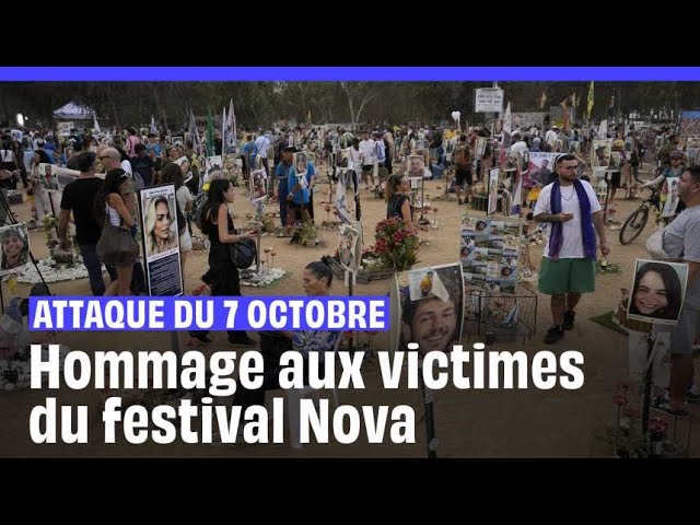 ⁣Attaque du 7 octobre : Des commémorations à Réïm en hommage aux victimes du festival Nova